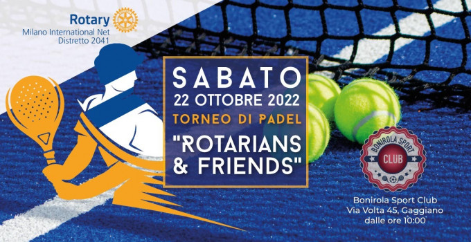 In campo per il cuore con il Rotary, il 22/10 un torneo di padel per cardioproteggere Milano